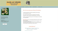 Desktop Screenshot of hausamweiher.de